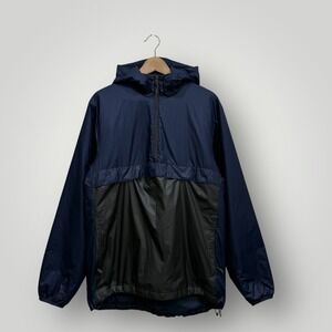 Nike SB Mens Navy Blue Black Half Zip Anorak Hooded‎ Windbreaker Jacket Size M